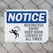 Signmission Restricted Entry Keep Door Locked OSHA Notice Sign, Plastic, 14in W x 10in L, 2PK OS-2PACK-NS-P-1014-L-18090 - alternate 6